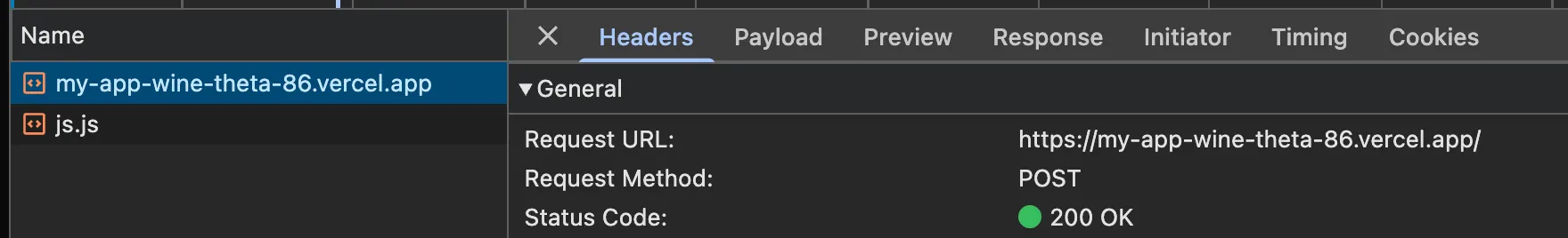 Network tab